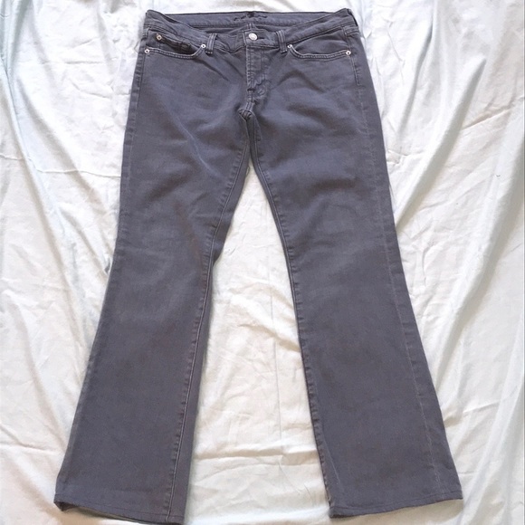 42. 7 FAM Gray Jeans Sz 32 Bootcut - Picture 3 of 9